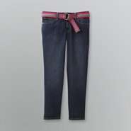 US Polo Assn. Womens Indigo Blue Jeans With Fashion Belt 