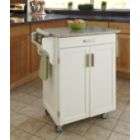 Home Styles Create A Cart Cuisine Cart   White Finish with Salt 