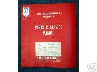 Thompson Grinder Parts & Service Manual Surface Grinder  