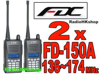 FD 150A VHF 136 174MHz Ham Radio + FREE Earpiece  