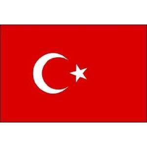  3 x 5 Feet Turkey Poly   indoor International Flag Made in 