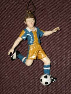 Kurt Adler Boy Soccer Ornament *New With Tag Great Gift  