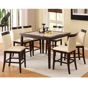 Furniture of America Set Evious Counter Height Dining Set,  