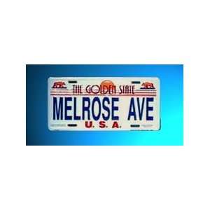  Los Angeles, Melrose License Plate