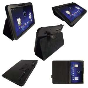   Leather Case Cover for Motorola Xoom Android Tablet + Screen Protector