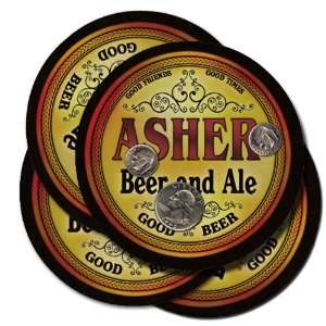  ASHER Family Name Brand Beer & Ale Coasters Everything 