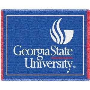 Georgia State University Jacquard Woven Throw   69 x 48  