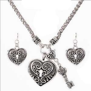   Plated Heart Necklace by Jersey Bling ships in Gift Box: Jewelry