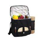 Picnic at Ascot Wine & Cheese Cooler with Blanket, Black