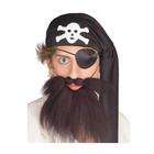 Rubies Costume Co Adult Brown Pirate Costume Beard and Moustache Set