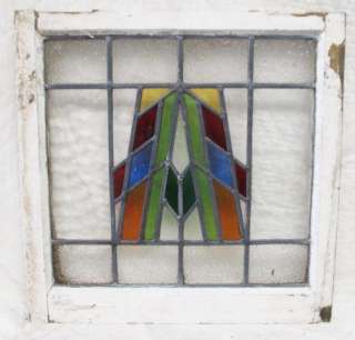 Antique Stained Glass Window Striking Six color Design  