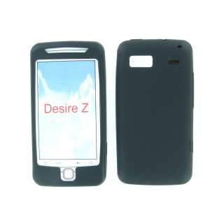Black Silicone Case Cover for T Mobile G2/HTC Desire Z  