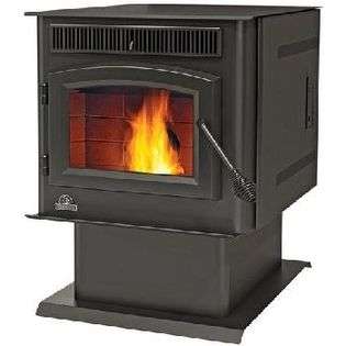 Napolean Fireplaces Tps35 Pellet Stove With Pedestal Base And Black 