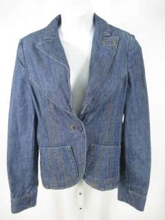 MARC JACOBS Blue Denim Jean Jacket Coat Sz 4  