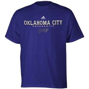 adidas Oklahoma City University Stars Royal Blue True Basic T shirt 