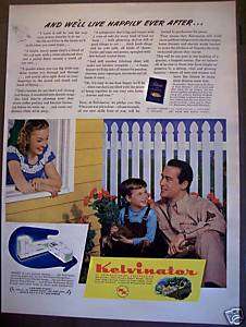 1945 Kelvinator Kitchen Appliances vintage print ad  