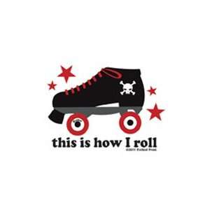 Evilkid Productions   This Is How I Roll Roller Skate   Mini Sticker 