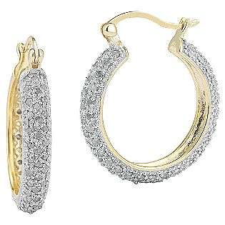 Simulated Diamond Sterling Silver Earring  DIAMONBLISS Jewelry 