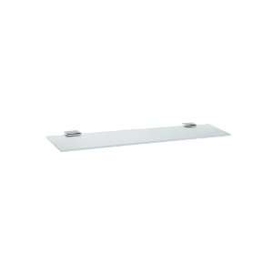   Stainless Steel Spa 24 Frosted Glass Shelf with Polished Stainless