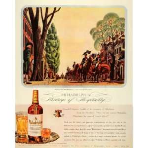   Philadelphia Blended Whisky Revolution Colonial   Original Print Ad