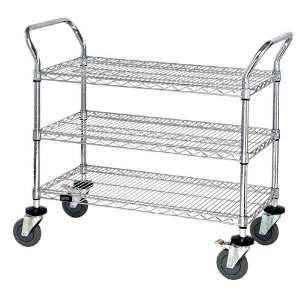  Chrome Wire Utility Cart   WRC 23C   All Sizes Available 