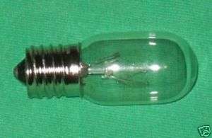 Sew Machine Light Bulb, 7/16 screw in, 220 Volt 7SCW  