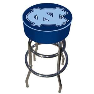   Tar Heels 25 Double Ring Swivel Bar Stool with 4 Thick Seat: Sports