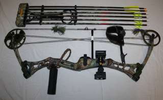   Compound Hunting Bow 70# Draw 29 Trophy Ridge Quiver RH Free Ship