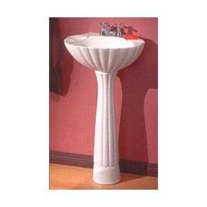  Shell Pedestal Lavatory Sink