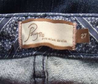 PAIGE PREMIUM DENIM Calabasas Flap Pocket Jeans ~ Size 27  