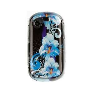 Hard Plastic Phone Design Cover Case Blue Flower For Samsung Gravity T