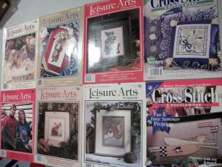 LOT OF 40 MISCELLANEOUS CROSS STITCHING MAGAZINES GREAT CONDITION 