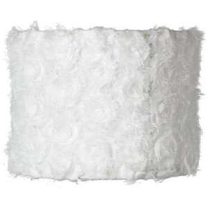  White Rosettes Drum Lamp Shade 12x12x9 (Spider): Home 