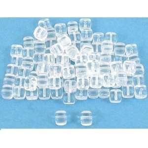  100 Clear Czech Glass Cube Beads Jewelry Beading 5mm