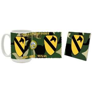  US Army 1st Calvary Division 2 Coffee Mug/Coaster: Kitchen 