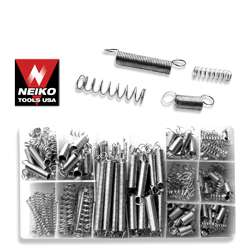 200pc Spring Assortment  75# Spring Steel, Zinc Plated  