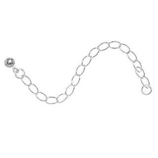  Sterling Silver Cable Chain Necklace Extender With Clasp 