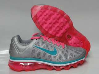 Nike Air Max 2011 Silver Blue Pink Sneakers Kids GS Size 3.5  