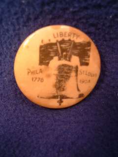 Original 1904 St. Louis world Fair pin. Fine detail and condition 