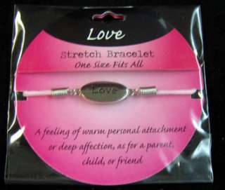 Love Stretch Bracelet Expressions Sayings Corded  