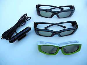 Active 3D Glasses Kit for Samsung/Mitsubi​shi, glasses for1 kid 