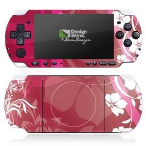  Design Skins for Sony PSP 3004 Slim & Lite   Pink Flower 