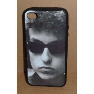 BOB DYLAN Wearing Shades iPHONE 4 4S BLACK RUBBER CELLPHONE CASE
