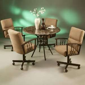  Ravenwood Marble Top Table Dining Set: Home & Kitchen