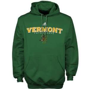  adidas Vermont Catamounts Green True Basic Hoody Sweatshirt 