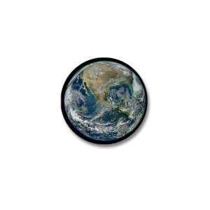    Mini Button Earth in HD from 2012 Satellite Photo 