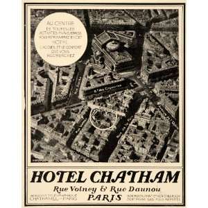   Chatham Paris Chathamel Center Rue   Original Print Ad