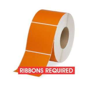    4 x 4 Orange Industrial Thermal Transfer Labels: Office Products