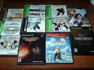 Final Fantasy VII VIII IX X X2 & XII Playstation 2 PS2 711719416326 