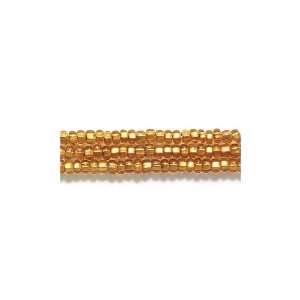   Czech Seed Bead, Brass Lined Topaz, Size 11/0 Arts, Crafts & Sewing